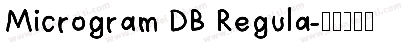 Microgram DB Regula字体转换